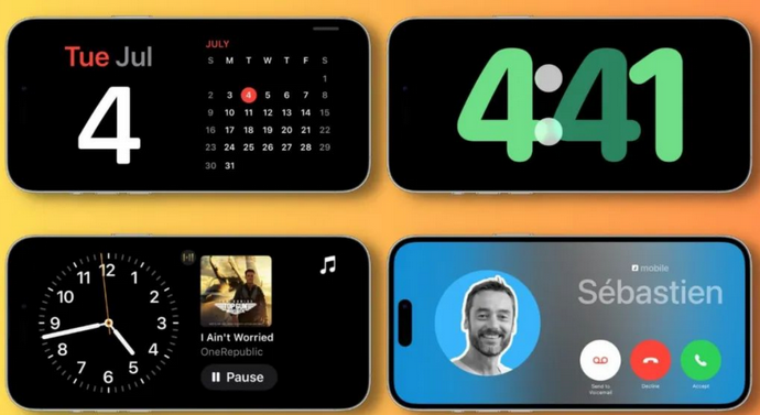 天台苹果手机维修分享iOS17横屏充电待机显示有什么好处 
